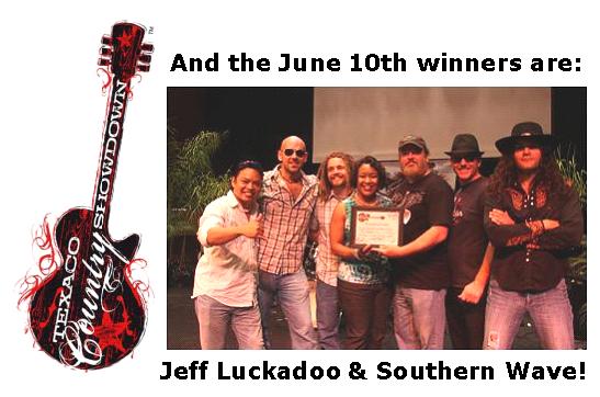 Winner of the Texaco Country Showdown — Texaco Country Showdown